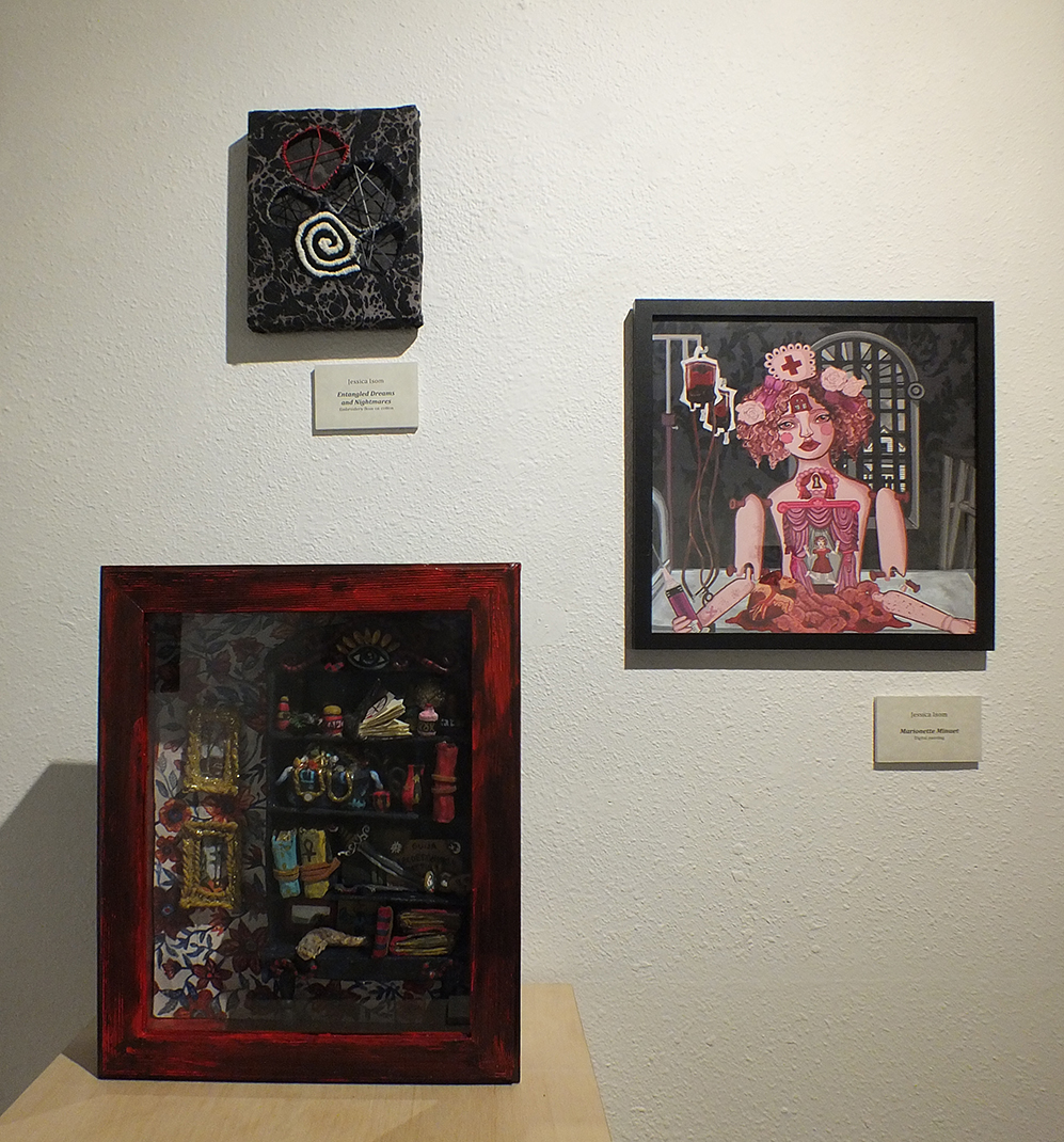 Entangled Dreams and Nightmares, Marionette Minuet, and Wunderkammer - Mixed Media