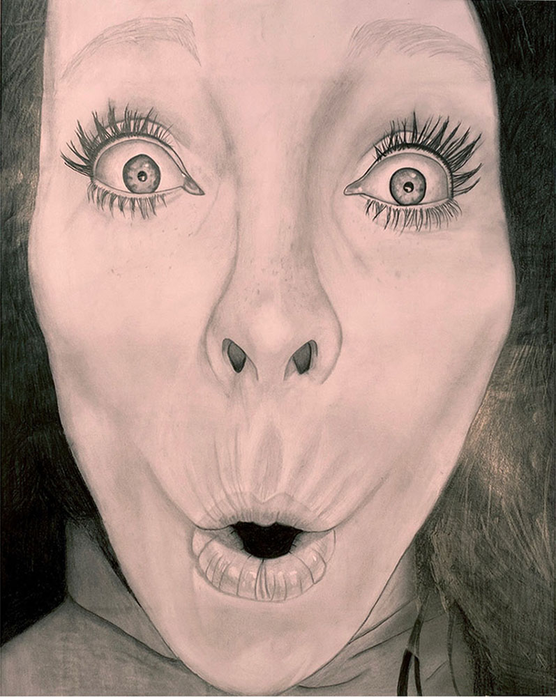 Self Portrait - Aymee Wolnski - graphite