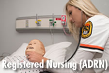 Registered Nursing (ADRN) Student in lab