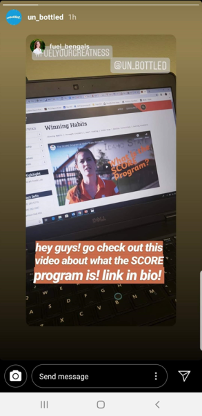SCORE website featured on social media
