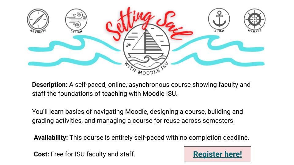 Setting Sail with Moodle information
