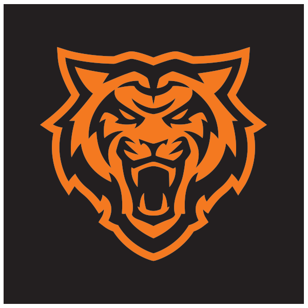 Reversed Bengal head Logo in Orange
