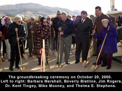 Groundbreakgin ceremony October 20, 2000