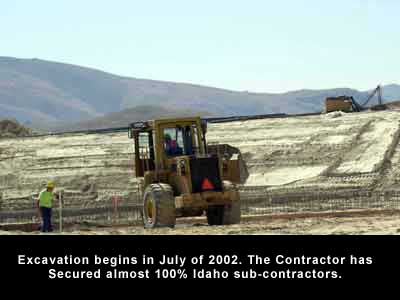 Excavation began in July 2002