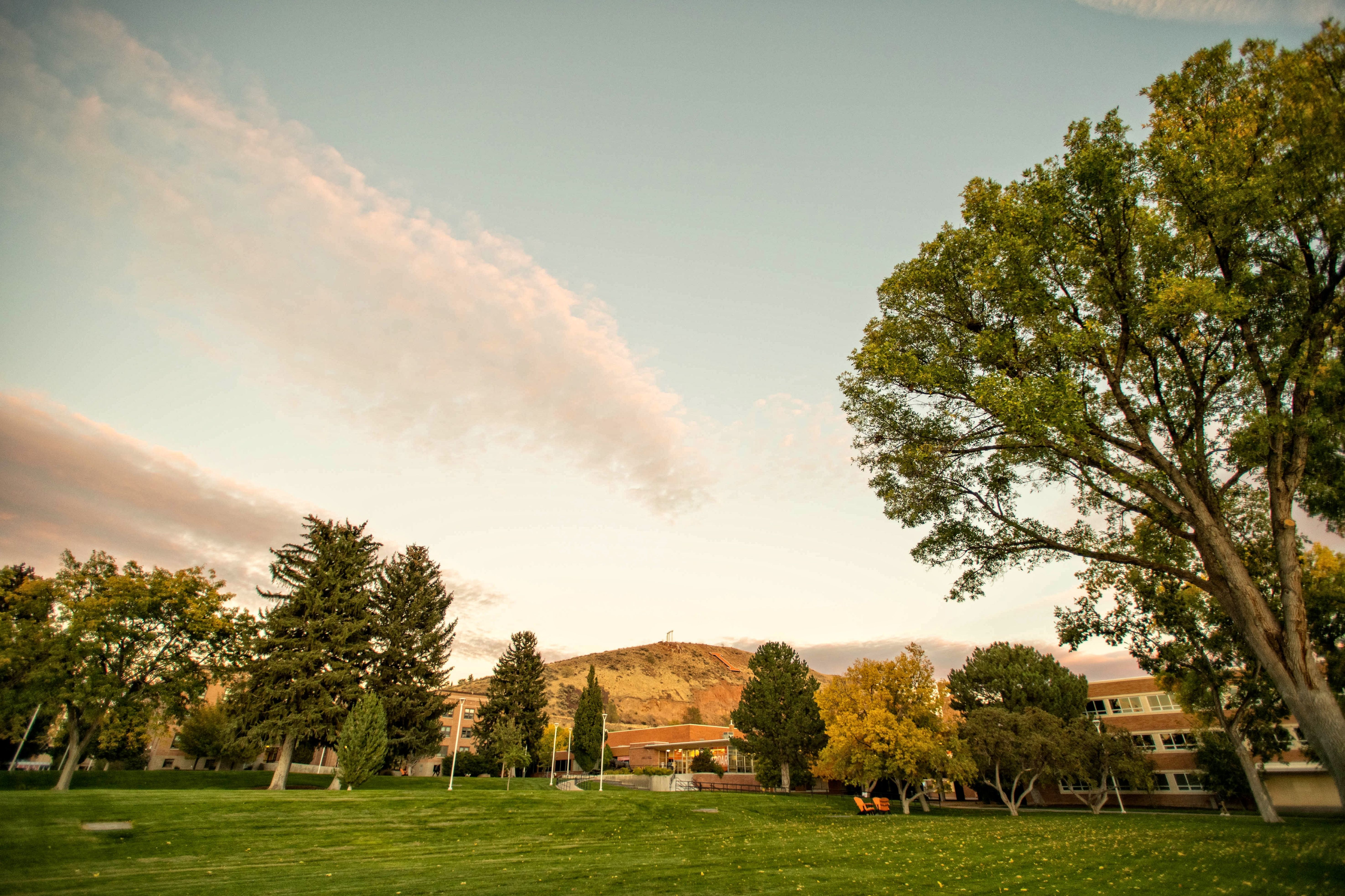 Link to New Hire Guidance document with image of the ISU quad at night.