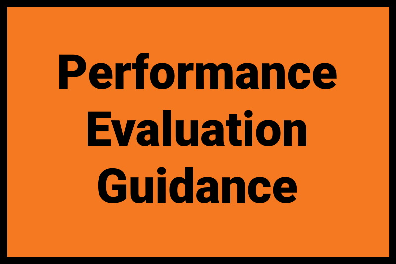 Performance Evaluation Guidance