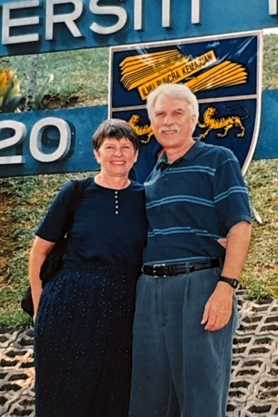 Marcia Lloyd with husband