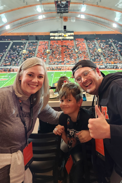 Heidi Berry with Family at ISU Football game