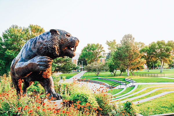 The bronze bengal statue