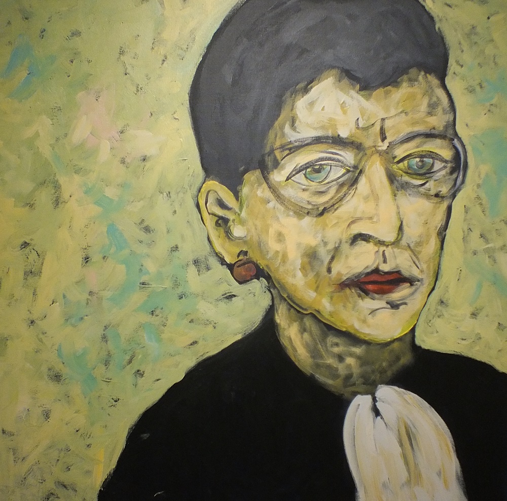 Ruth Bader Ginsburg - Steve Oberg - acrylic on canvas