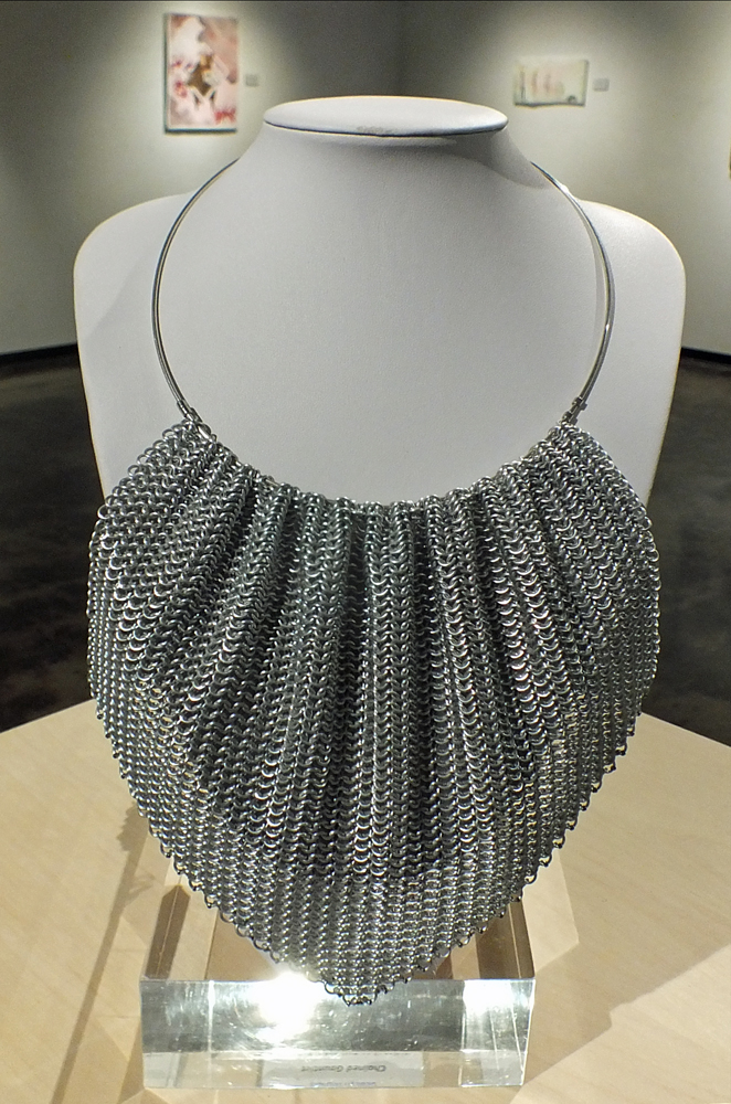 Gorget, Jeff Davies - sterling silver and anodized aluminum