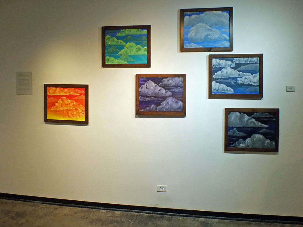 Moddy Clouds 1-6, Alex Hartwig, oil on canvas