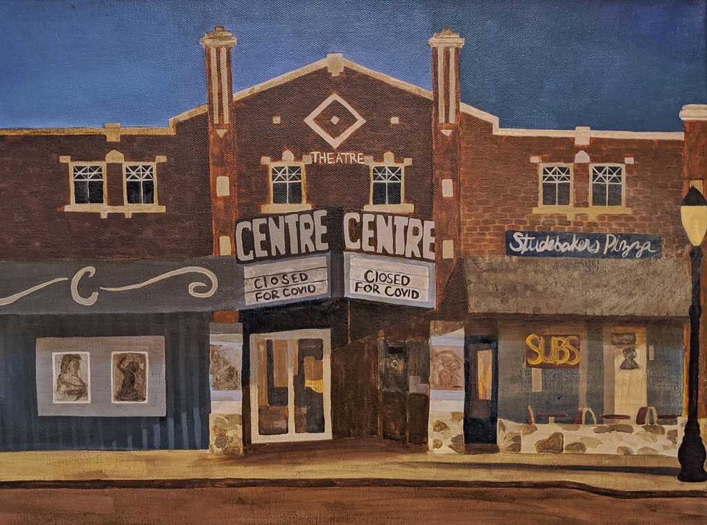 Closed for Covid - acrylic on canvas