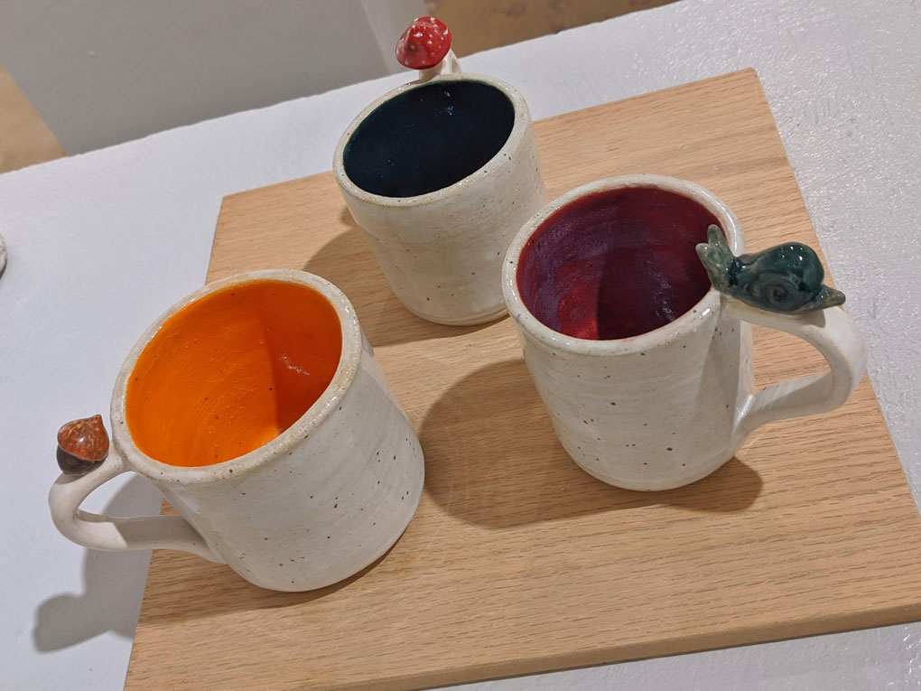 Forrest Trinkets, 01, 02, and 03 - Stoneware clay