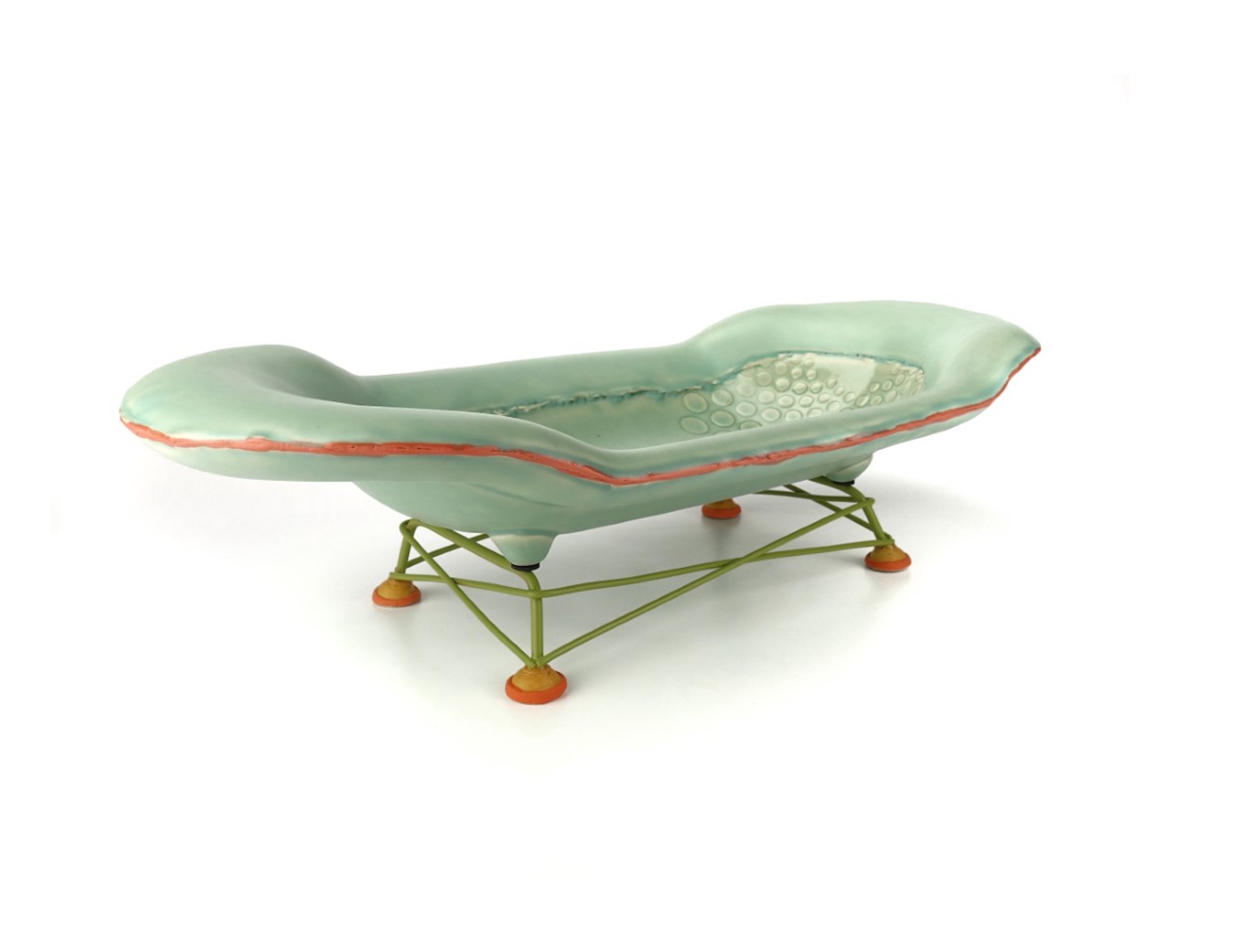 Chris Pickett - Recumbent Server - White stoneware