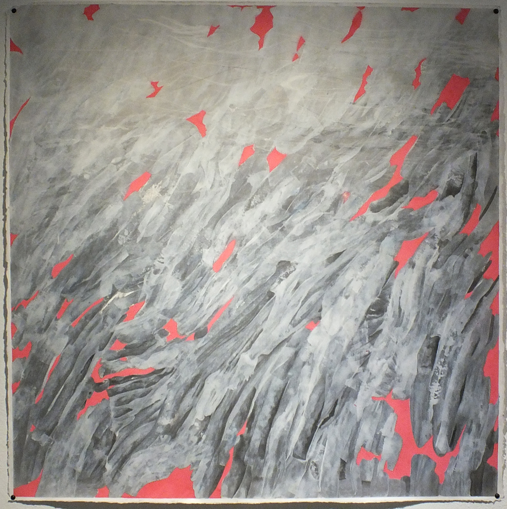 Current I - Omar Sarabia - graphite, gesso, spray-paint