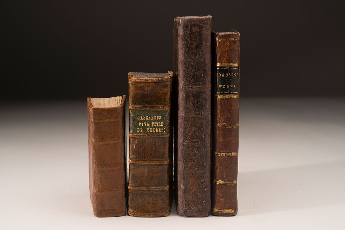 A display of old books