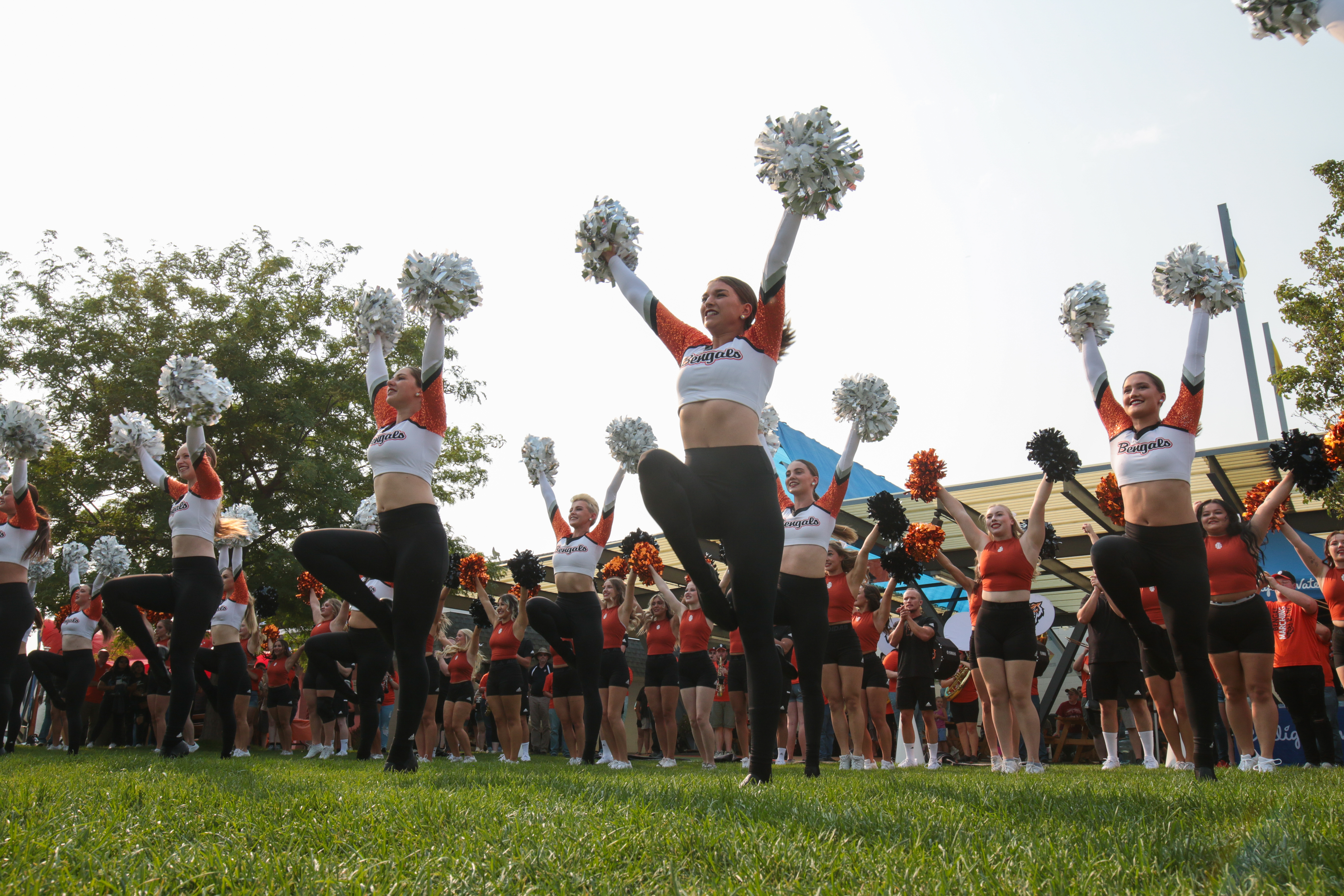 Bengal Dancers cheering at Welcome Back week