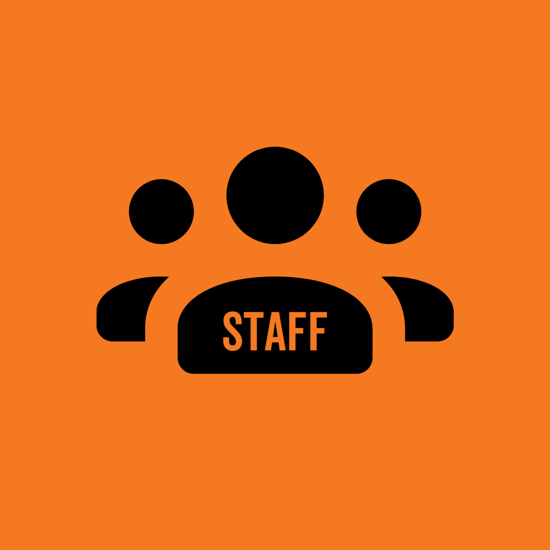 button that says staff icon