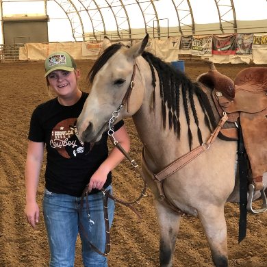 Megan and her horse Loretta