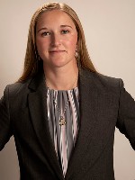 Female student in business attire