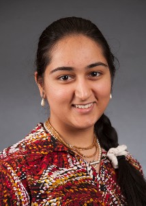 A female student smiling