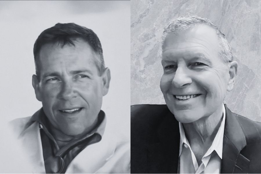 Headshot of Neel (L) and Bissey (R)