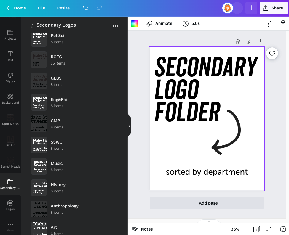 canva department logos folder