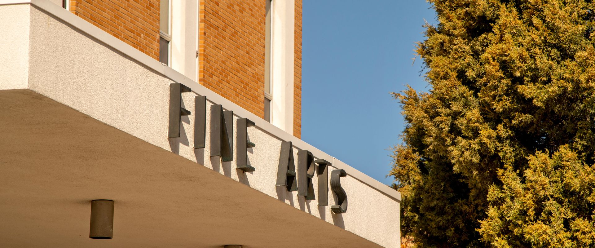 Front of the Fine Arts building on the Pocatello campus
