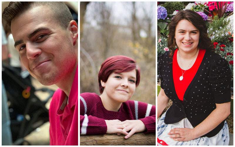 Photo collage: left, John Bolliger, middle, Kathryn Rose, right, Melody Mattison Hannula. 