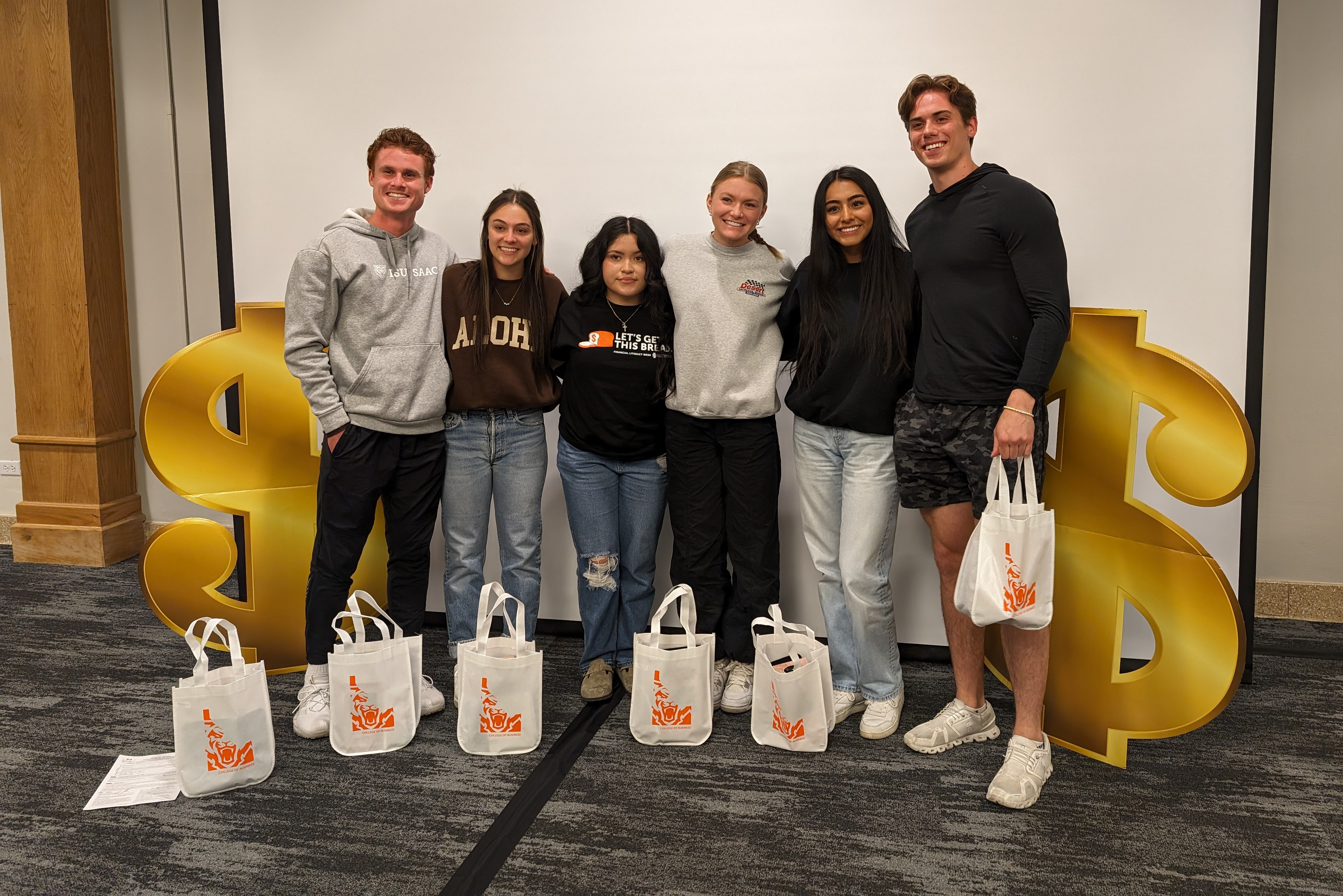 Winning student team from Financial Literacy Week trivia night
