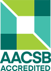 The logo of the AACSB