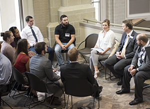 Group of students at the Accounting Symposium