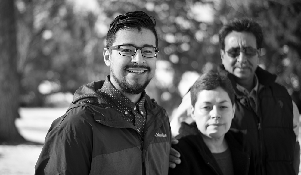 Abe Ortiz and family