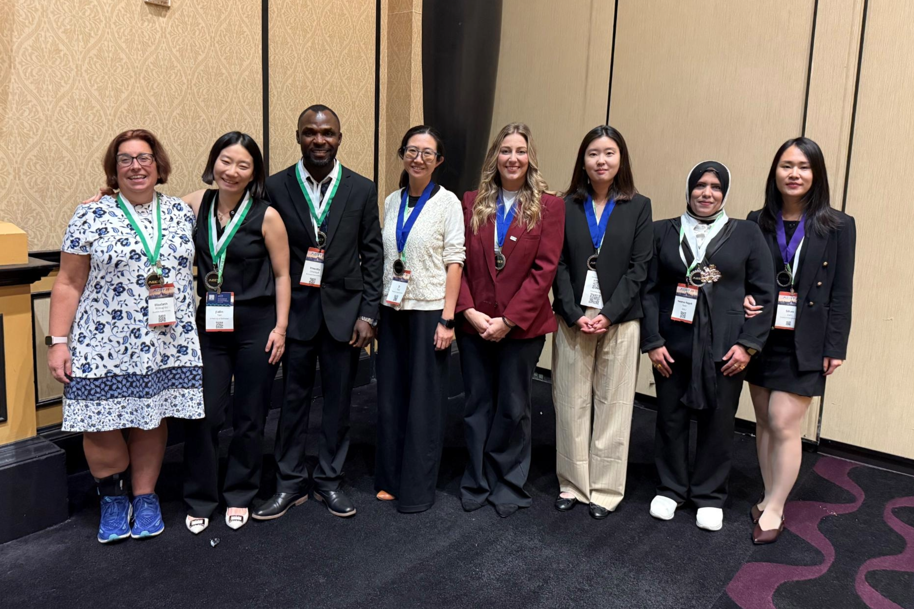 Doctoral students at a National Conference
