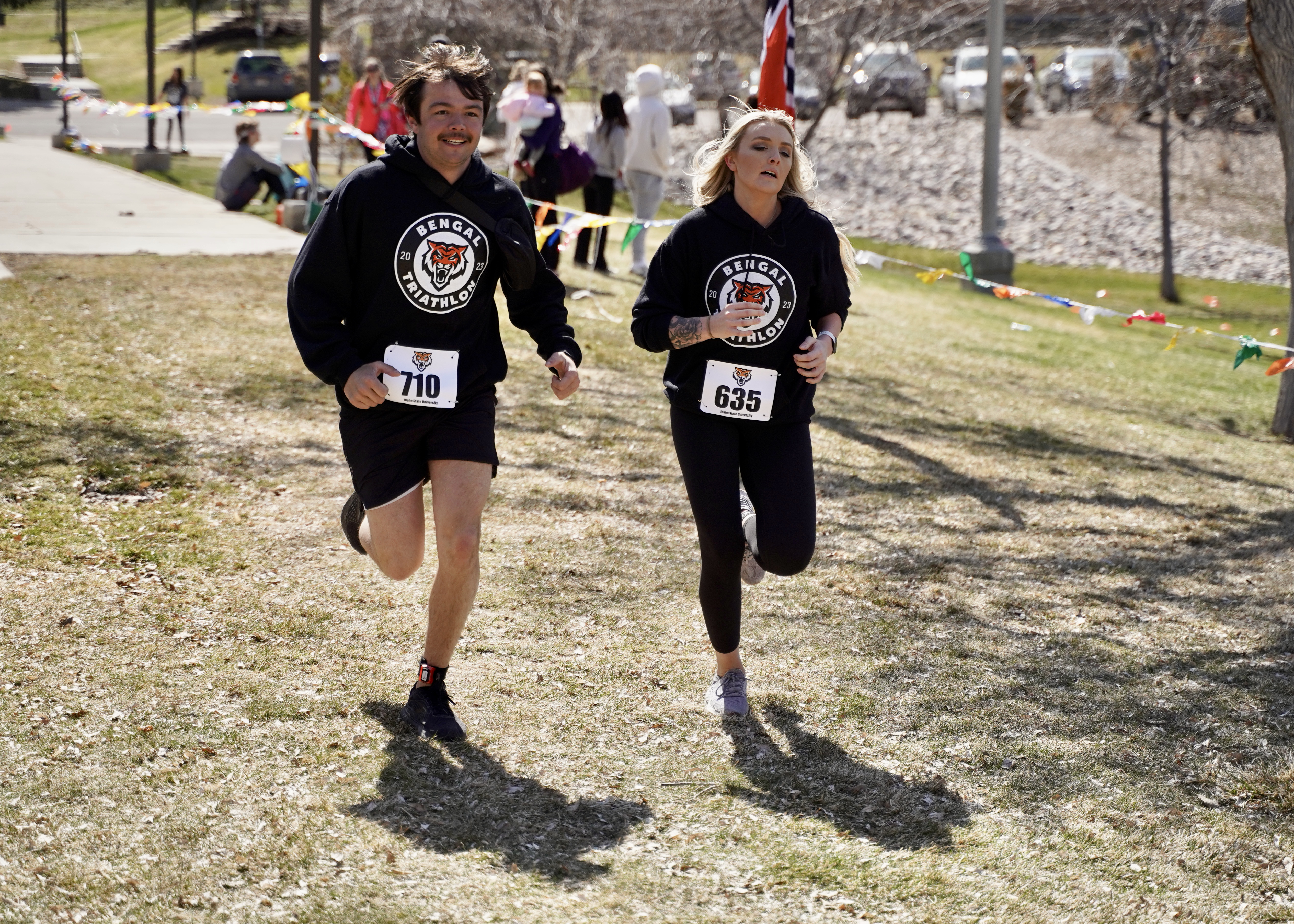 Idaho State University students participate at the 2023 Bengal Triathlon