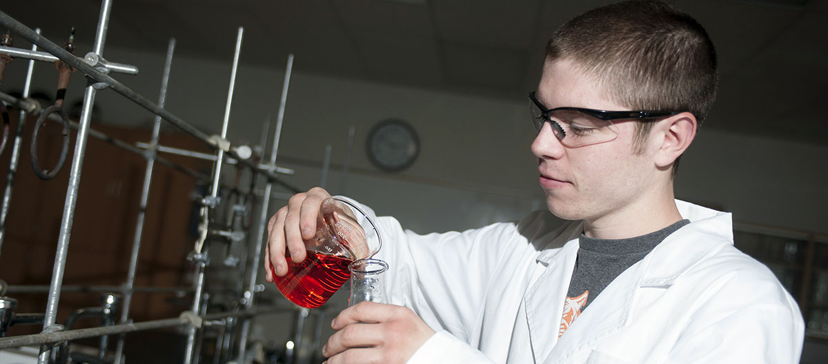 Student in laboratory