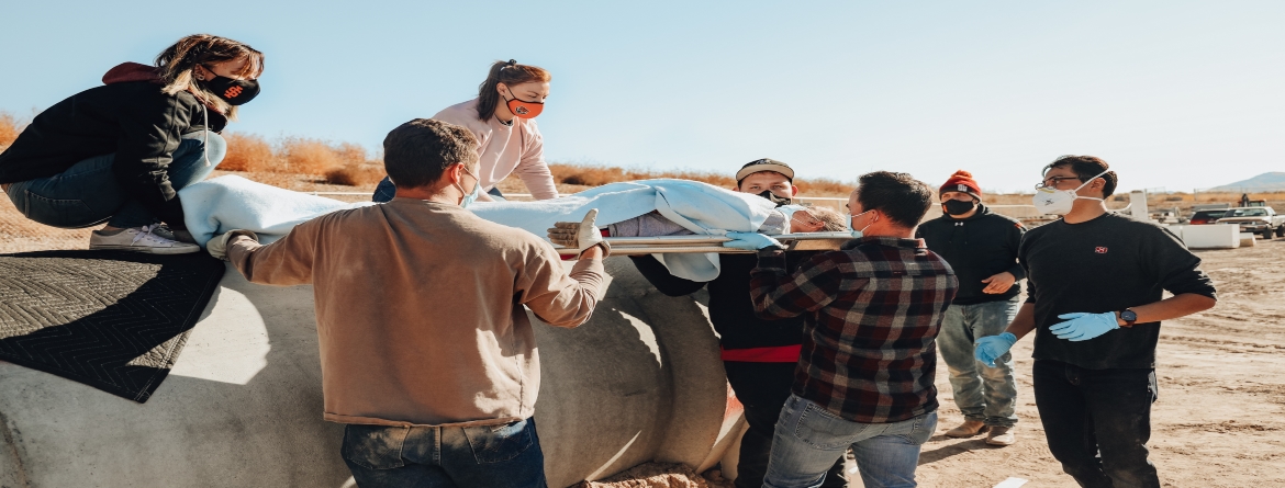 EMT students train at the DRC site