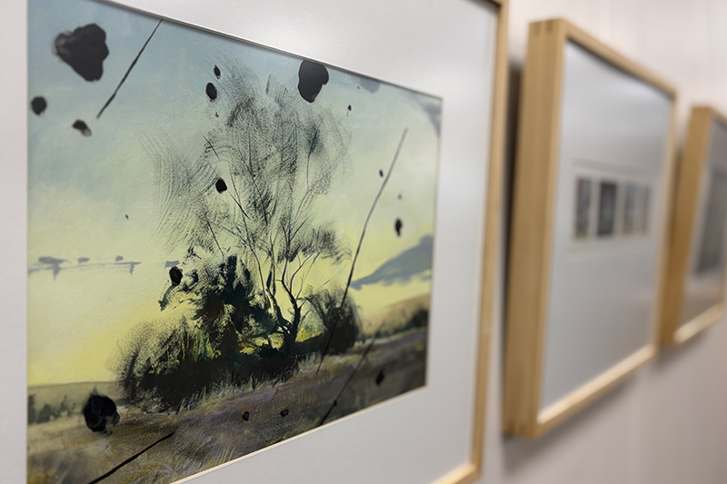 Science-inspired art on display at the Eli M. Oboler Library