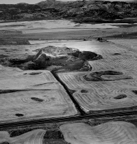Aerial view of Alexander Crater
