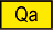 Yellow rectangular map symbol labeled 