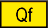 Yellow rectangular map symbol labeled 