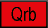 Red rectangular map symbol labeled 