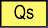 Yellow rectangular map symbol labeled 