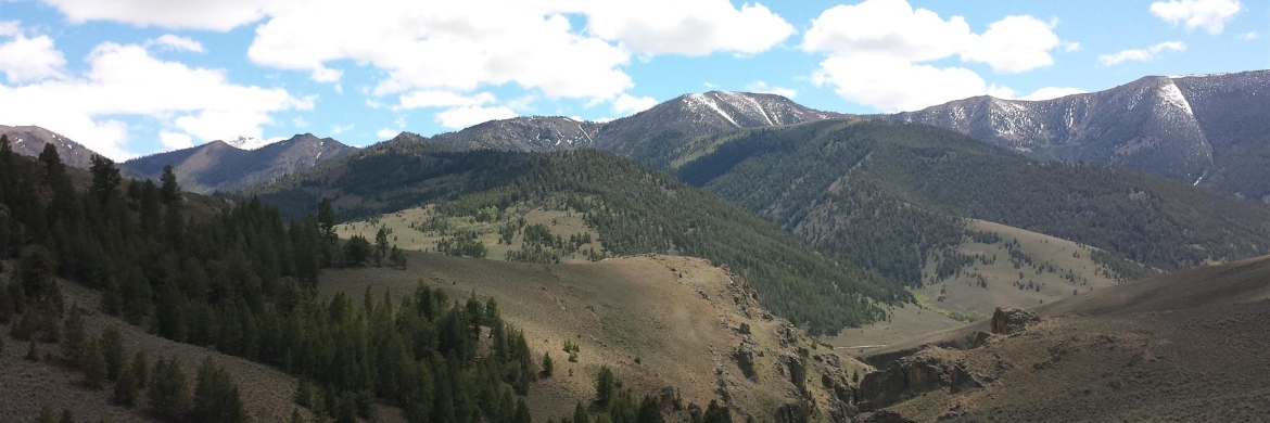 Landscape of mountains