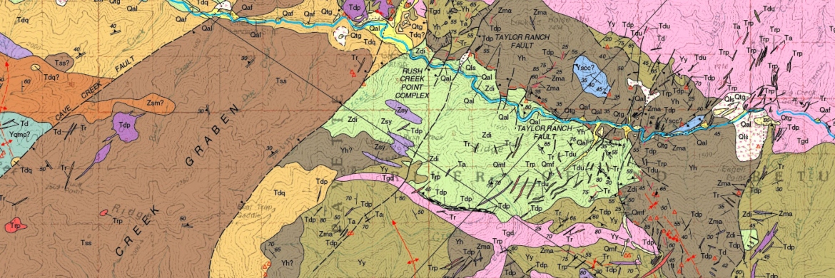 Colorful geologic Map