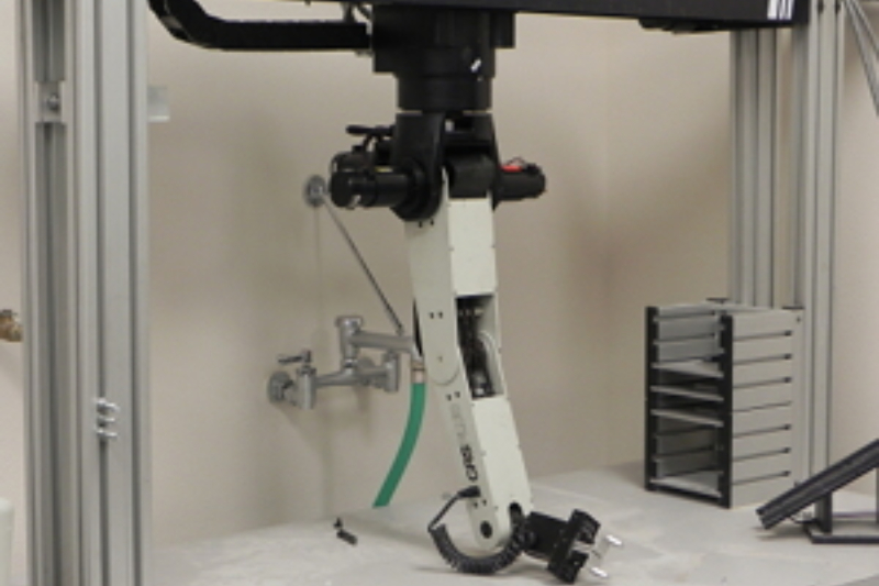 An industrial robotic arm