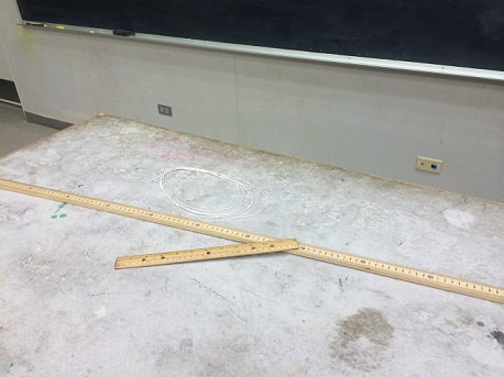 A meter stick and ruler