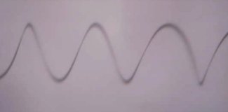 A spring showing 3 sin waves