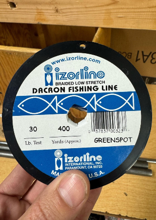 Closeup of the string used for the demo